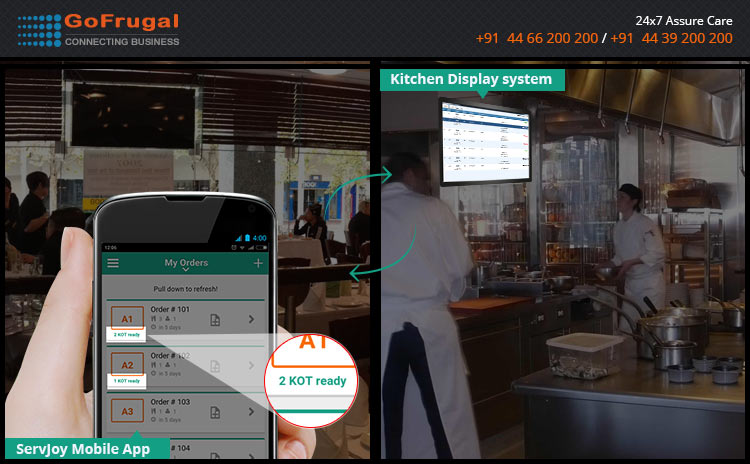 Kitchen Display System feature - ServJoy App Kitchen Display System feature - ServJoy App