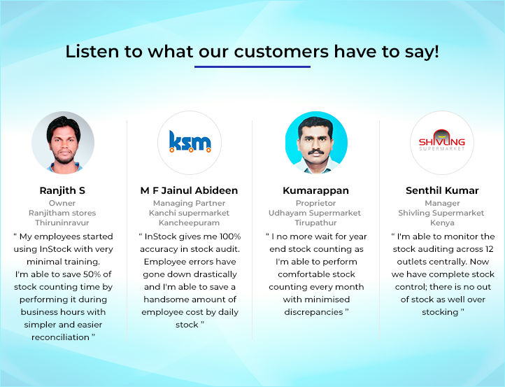 customer testimonials